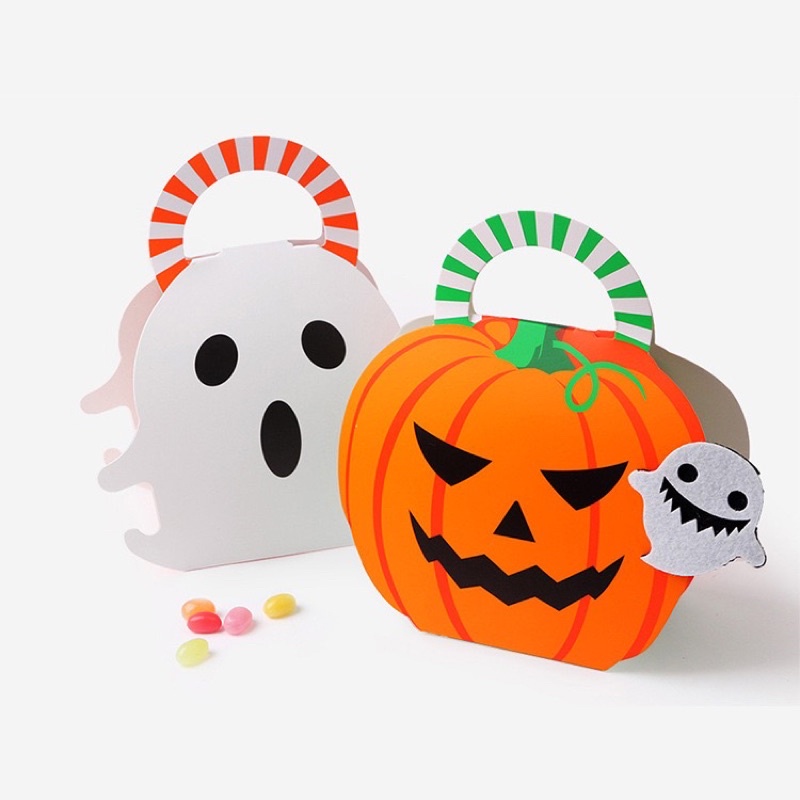 Set 5 hộp trang trí Halloween size 16 x 19 cm và 16 x 23 cm