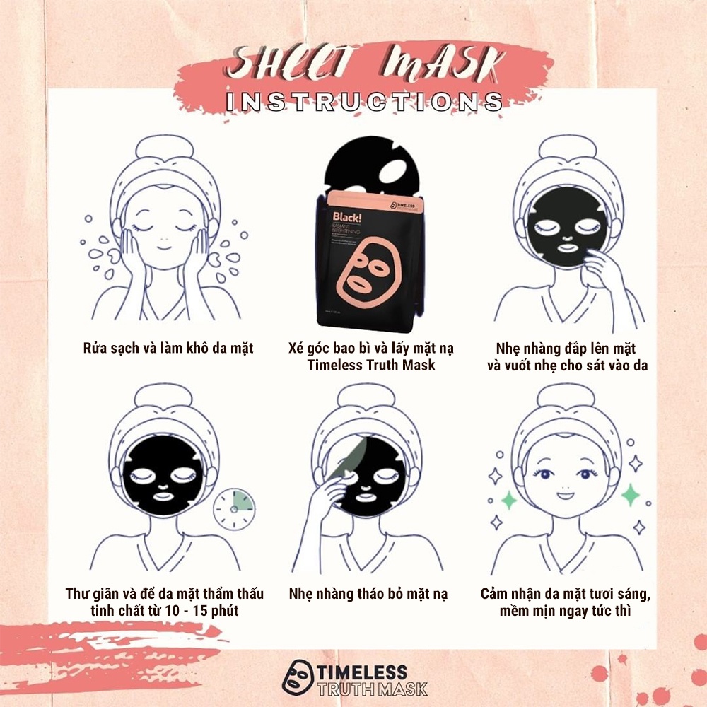 Mặt nạ Bio Chiết Xuất Mật Ong Đen, Phục Hồi Da Săn Chắc, Tăng Cường Collagen TIMELESS TRUTH MASK Black Bee (30ml/miếng)