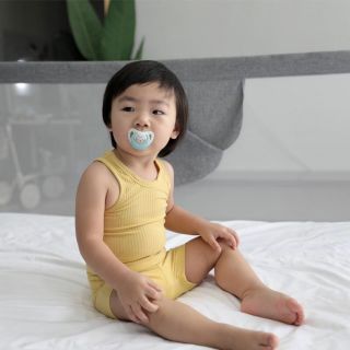 Bộ ba lỗ thun gân Minky Mom