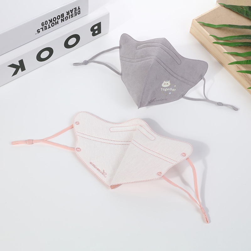 Khẩu Trang cotton Tinh Khiết 3 Lớp Chống Bụi Họa Tiết Hoạt Hình Có Thể Giặt Và Tái Sử Dụng Cho Bé 3-12 Tuổi