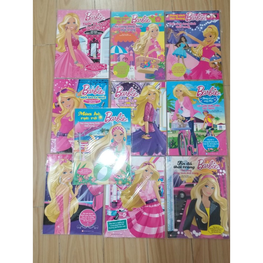 Sách - Barbie Thủ Công Dựng Hình Thời Trang - Mùa Hè Rực Rỡ (Tái Bản)