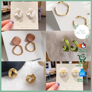 Bông tai nữ thời trang cá tính phong cách Hàn Quốc hot trend
