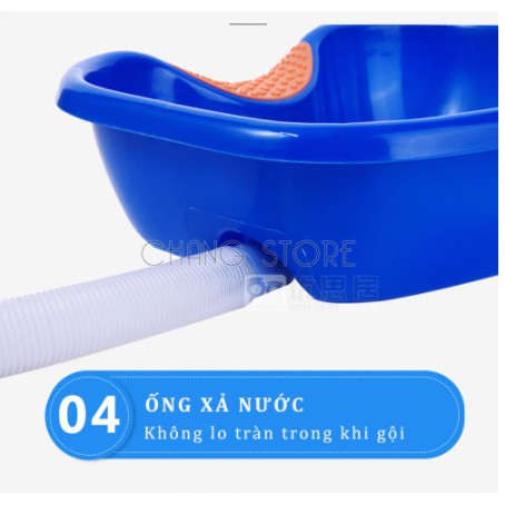 Chậu Gội Đầu - Máng Gội Đầu - Thau Gội Đầu Tại Nhà , Tại Gường  Cho Người Gìa , Người Bệnh , Chất Liệu Cao Cấp