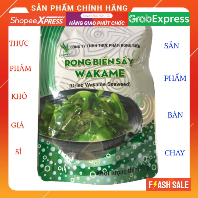 Rong biển sấy Wakame nấu canh 20g-100g