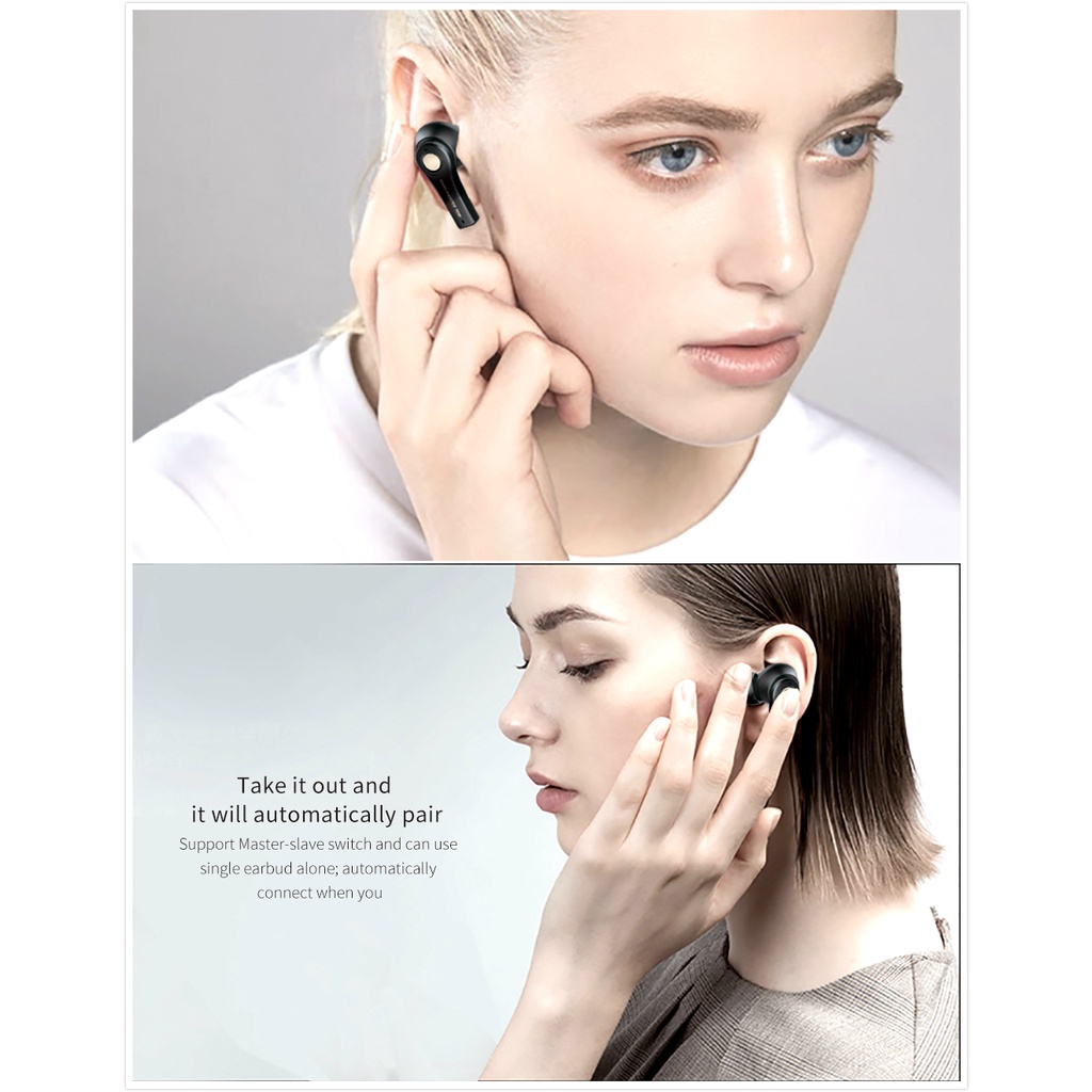 Tai Nghe Nhét Tai Bluetooth 5.0 Không Dây Enqoo Ts-100 Mini Chất Lượng Cao | BigBuy360 - bigbuy360.vn
