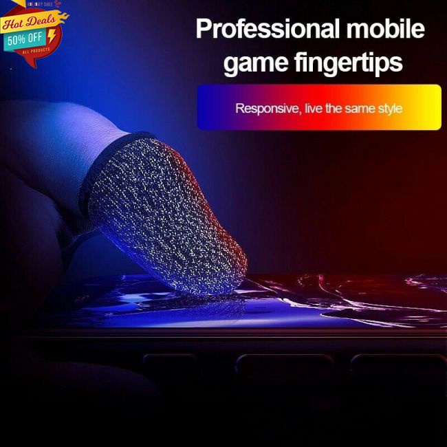 1 Cặp Bao Ngón Tay 18 Ngón Chơi Game Siêu Mỏng Thoáng Khí Bằng Sợi Đồng