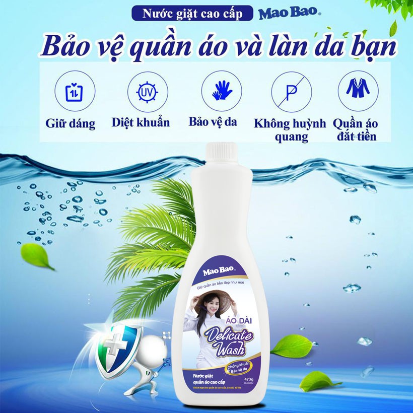 Combo 3 chai Nước giặt cao cấp Mao Bao 473g