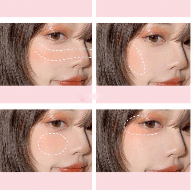 Phấn má hồng cam Blusher Color Geometry Lameila  lâu trôi đơn sắc phấn mắt phấn má trang điểm ZOHA | BigBuy360 - bigbuy360.vn