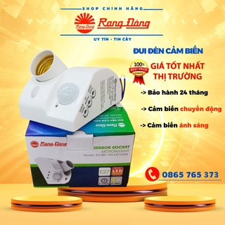 Đui đèn cảm biến rạng đông e27 - đcb01.pir e27/300w - bảo hành chính hãng