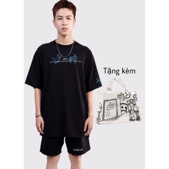 Áo thun SADDINO TEE🦖Tặng túi tote chính hãng 0d  hàng có sẵn