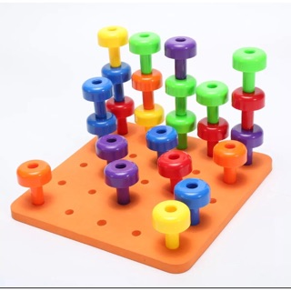 BỘ BẢNG 30 ĐINH CHỐT (PEG BOARD)- PHÁT TRIỂN VẬN ĐỘNG TINH, HỌC TOÁN, MÀU SẮC