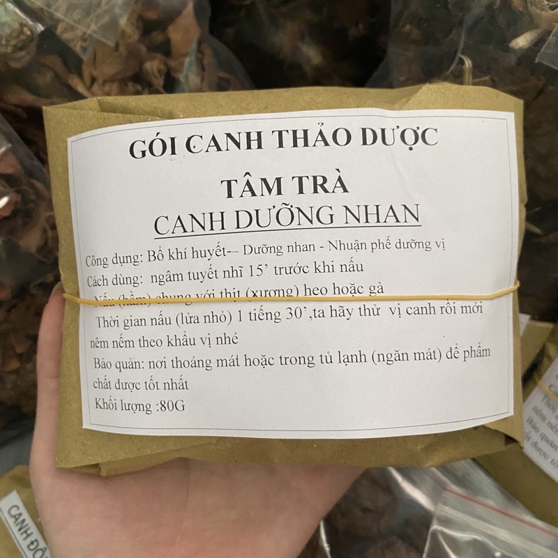Gói canh Thảo Dược - Canh Dưỡng Nhan  -Tâm Trà