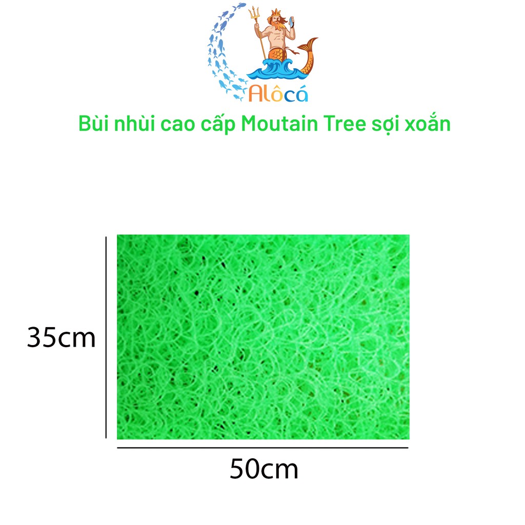 Bùi nhùi Moutain Tree cỡ 50x20cm đến 50x50cm làm sạch nước bể cá cảnh