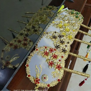 ĐỘC QUYỀN Quạt cổ trang 7 màu chụp ảnh hầu đồng