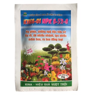 Phân bón SIÊU LÂN - KINA 01 bổ sung vi lượng NPK 8-52-8 giúp KÍCH RỄ - ĐẺ NHÁNH - TẠO NHIỀU HOA | Vạn Tín Store