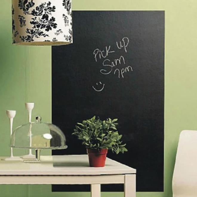 Giấy dán tường dạng bảng đen viết phấn có thể xóa dễ dàng 🍀 Kích thước 60 x 200