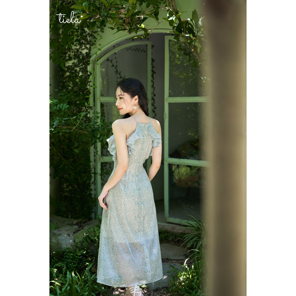 TIELA Đầm váy hoa cổ yếm - Daylily Dress