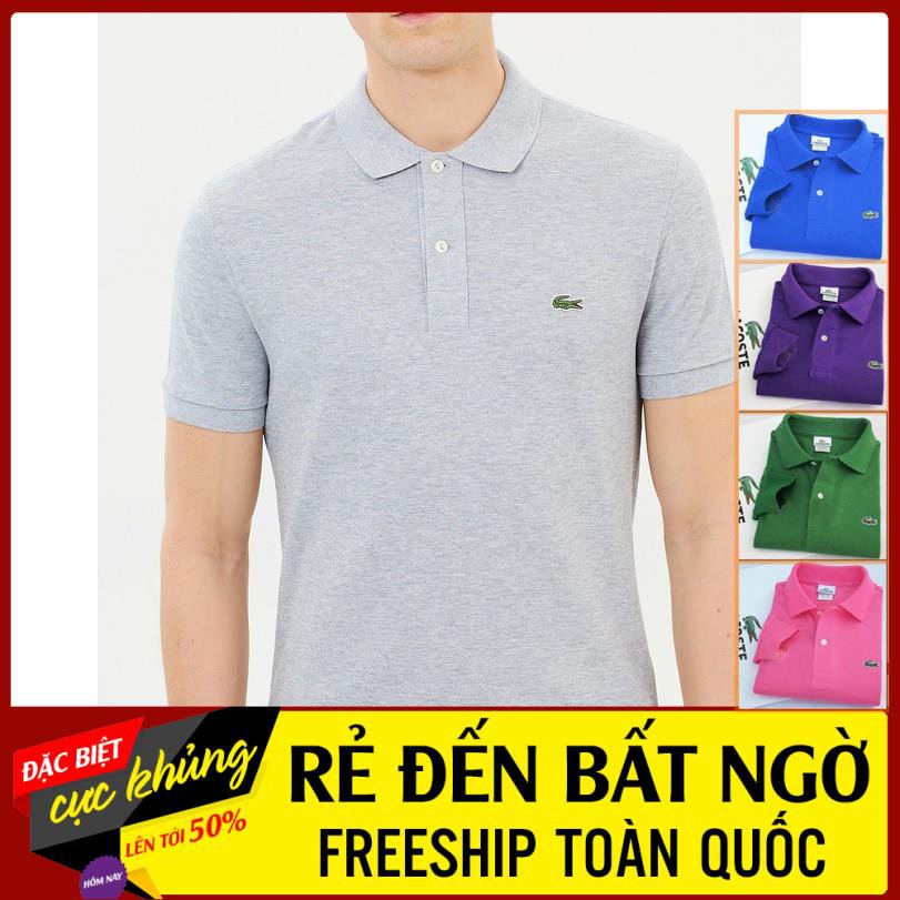 Áo polo nam cổ bẻ vải cotton thun trơn form chuẩn trẻ trung lịch lãm, màu sắc phong phú