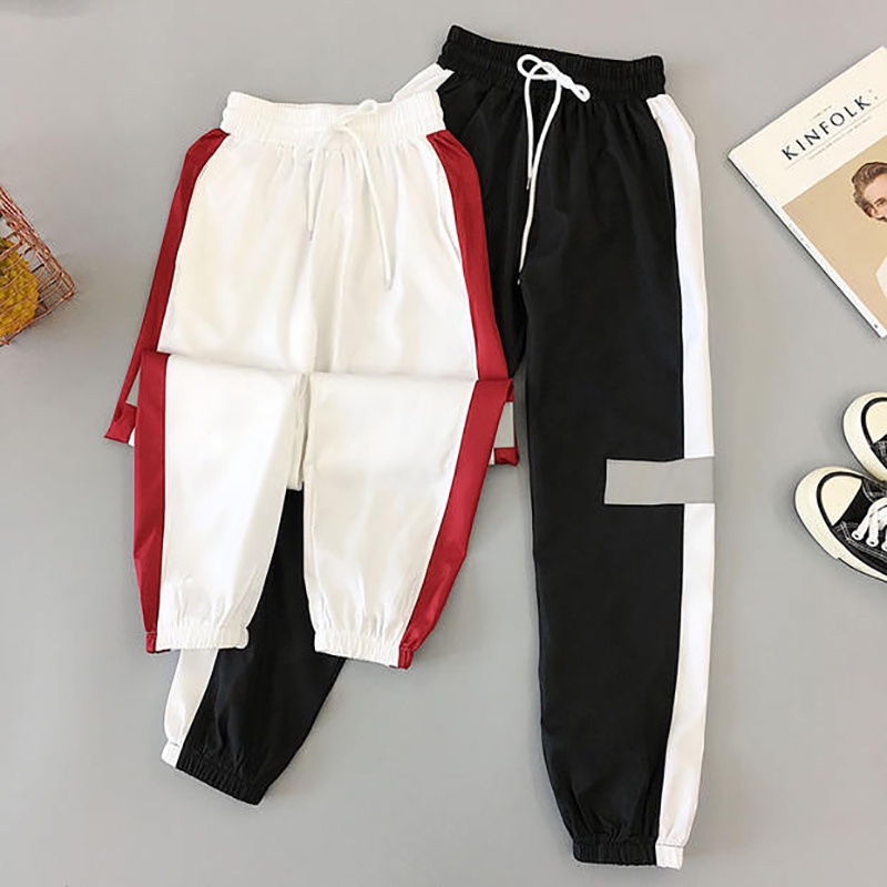 Quần harem dáng rộng phong cách Harajuku Hàn Quốc có size lớn cho nữ