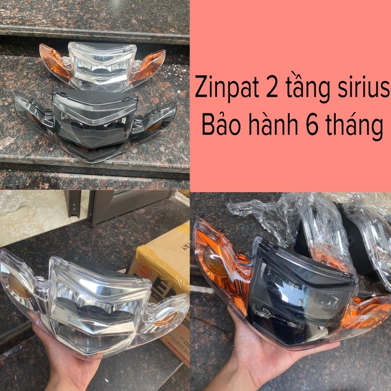 Chóa đầu đèn pha led sirius 2 tầng zinpat sirius 1:1,110,50cc,zhipat,zipat sirius