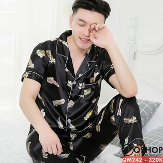 Bộ đồ pijama nam quần dài, tay ngắn QSHOP QM242