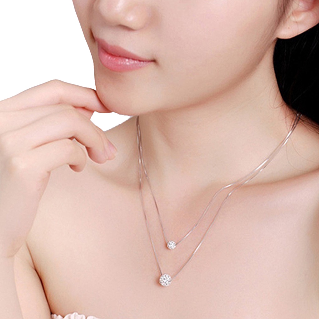 Dây chuyền 2 tầng đính ngọc trai độc đáo thời trang cho nữ
