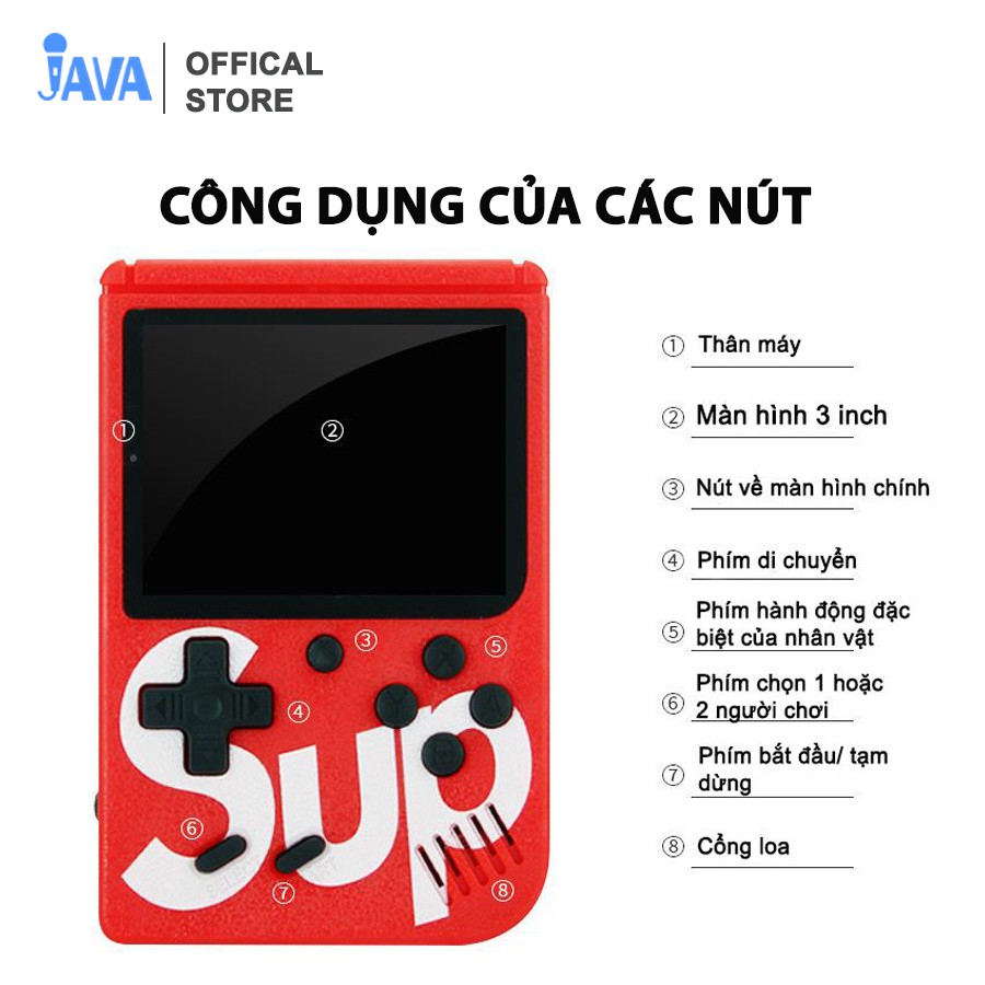 [ XẢ HÀNG ] Máy Chơi Game Sup Mini 400 Game - Ký ức một thời