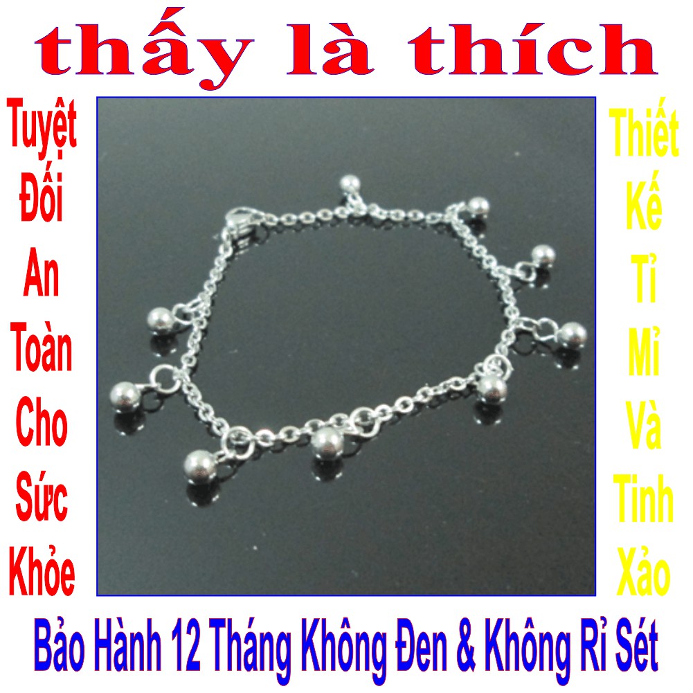lắc chân e bé kiểu bi trắng xinh xắn - An toàn cho trẻ - Cam kết 1 đổi 1 nếu hoen , gỉ sét