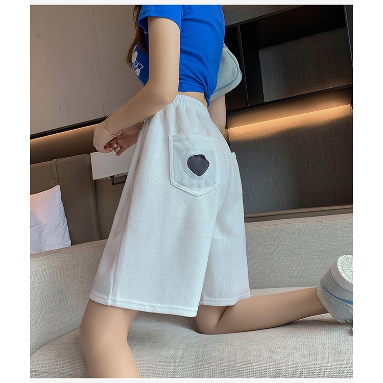 Quần đùi TÚI HEART nam nữ mặc kiểu dáng Unisex form rộng_GENZOO