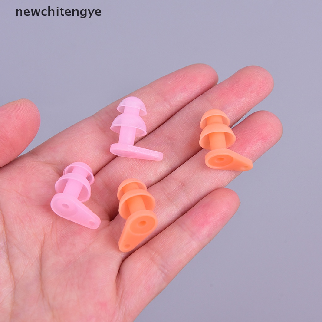 Cặp nút bịt tai bằng silicone chống nước tiện dụng cho bơi lội
