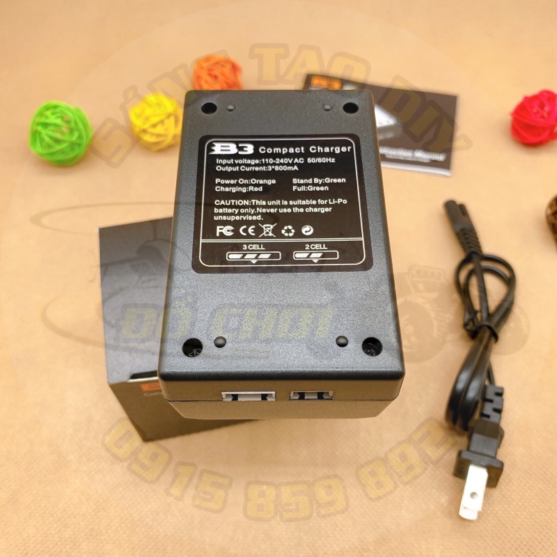 [Chính hãng] Sạc B3 Pro 800mA - Sạc cân bằng pin Lipo 2S 7.4V - 3S 11.1V