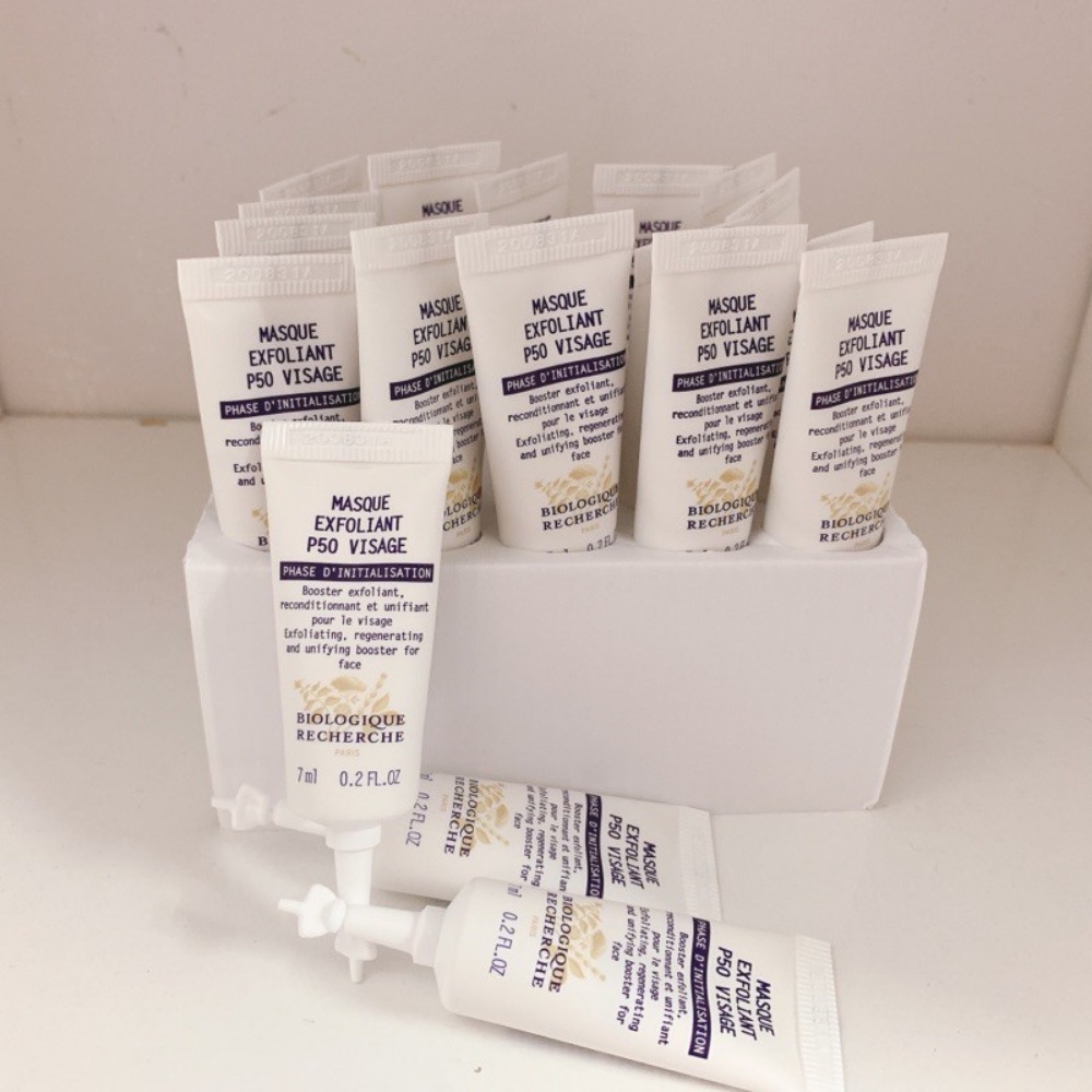 Mặt nạ chuyên biệt Masque Exfoliant P50 Visage 7ml peel da dành cho da lão hóa, làm sáng và se khít lỗ chân lông - K57