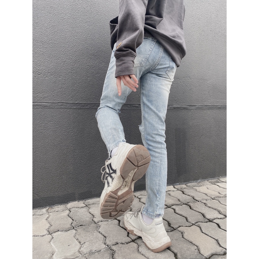 Quần jean nam rách - Jean co giãn - Form Slimfit - Thesix [#1979] | BigBuy360 - bigbuy360.vn