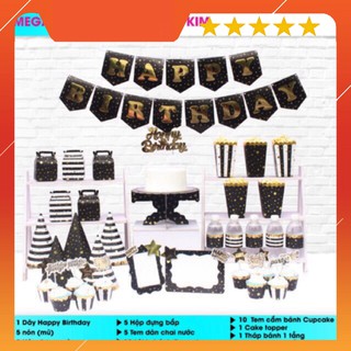 Sét Tiệc Để Bàn Màu Ánh Kim