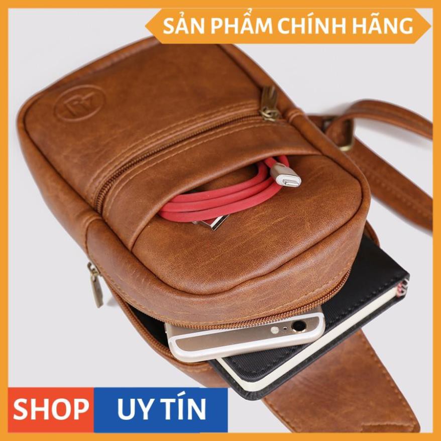 Túi Nam Đeo Chéo Trước Ngực 4U Da Tổng Hợp Nhỏ Gọn BA415 | BigBuy360 - bigbuy360.vn