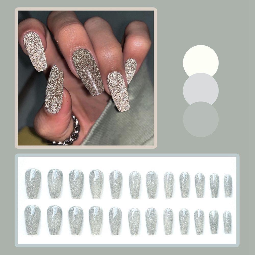 Hộp 24 Móng Tay Giả Múa Ba Lê Trang Trí Nghệ Thuật