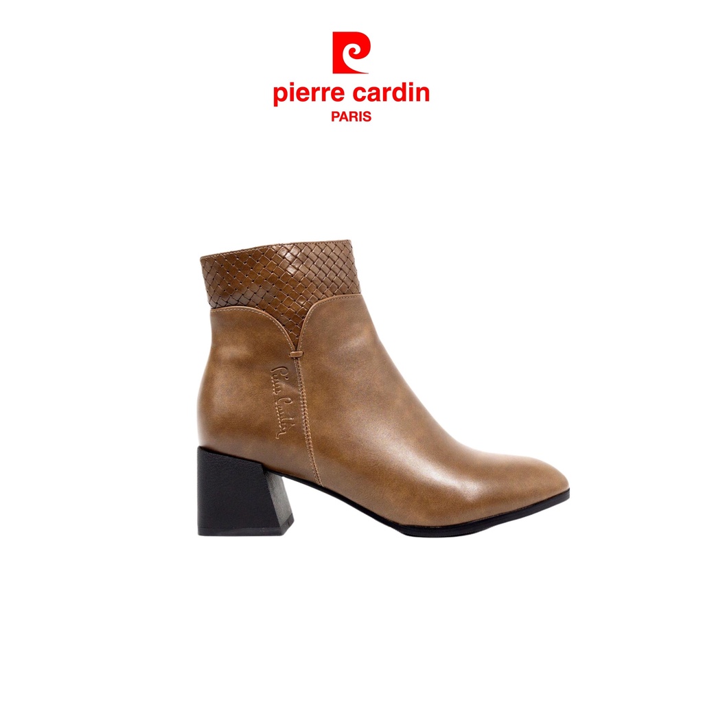 [NEW ARRIVAL] Giày Boots Nữ Windy, Chất liệu Da PU, Khóa cạnh, Độ cao 5cm, Cổ cao 18cm Pierre Cardin - PCWFWSF 157