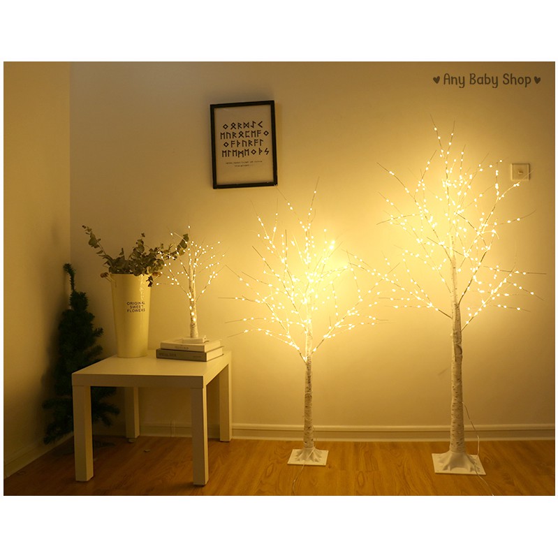 Đèn led hình cây Bạch Dương decor phòng,quán Coffee,trang trí Noel siêu lung linh với 4 dạng kích thước❣❣