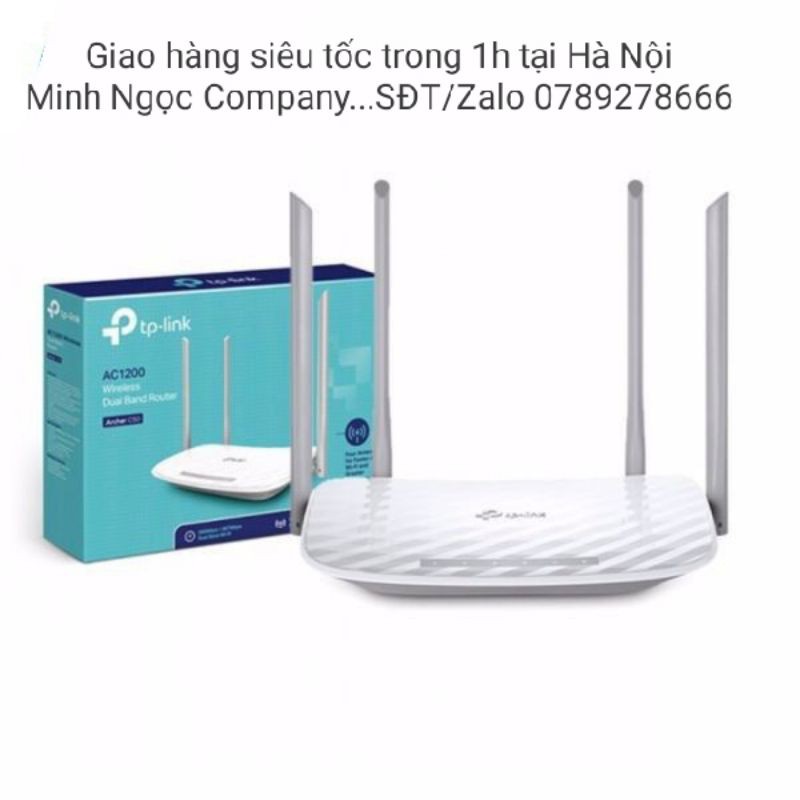 Bộ Phát Wifi Băng Tần Kép TP-link Archer C50 chuẩn AC1200 - Hàng Chính Hãng