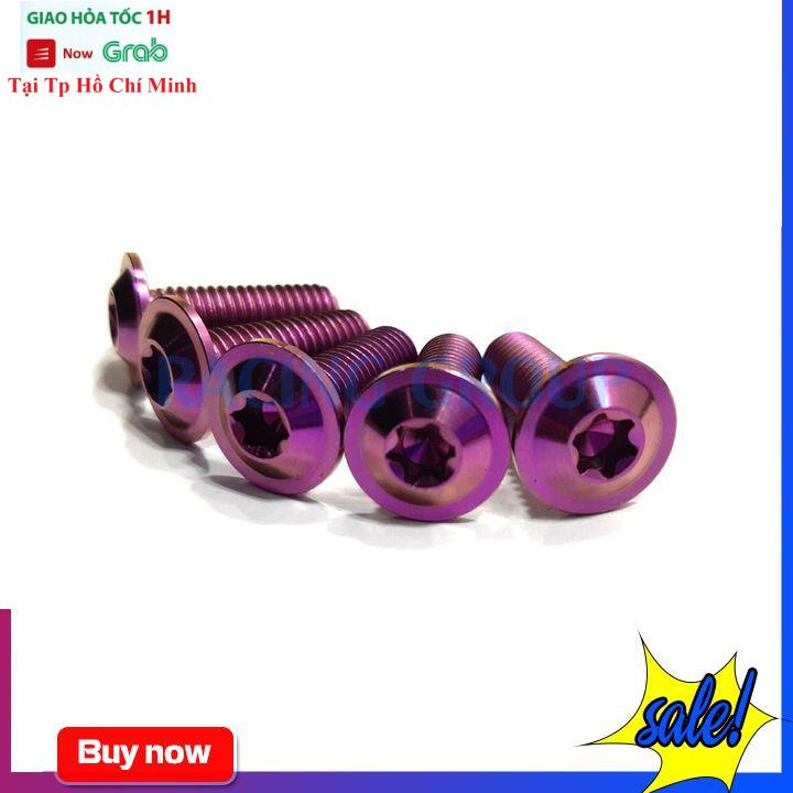 Ốc GR5 8li25 Đầu Dù Mỏng Gắn Đĩa Nhiều Loại Xe Máy ( Giá 1 Con)