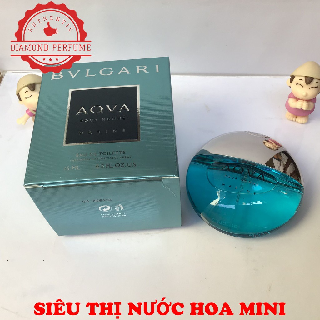 Nước hoa nam Bvlgari Aqva Pour Homme Marine EDT 15ml