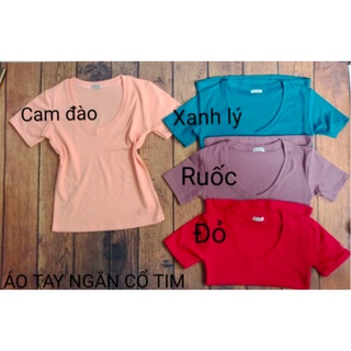ÁO BODY CỔ TIM LEN TĂM