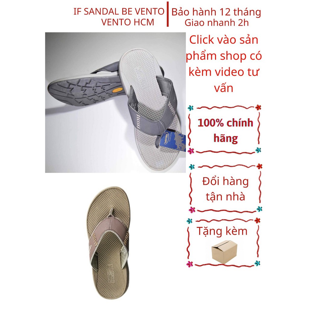 Dép Nam Vento Xuất Khẩu Nhật - Bảo Hành Trọn Đời - VT091 NÂU