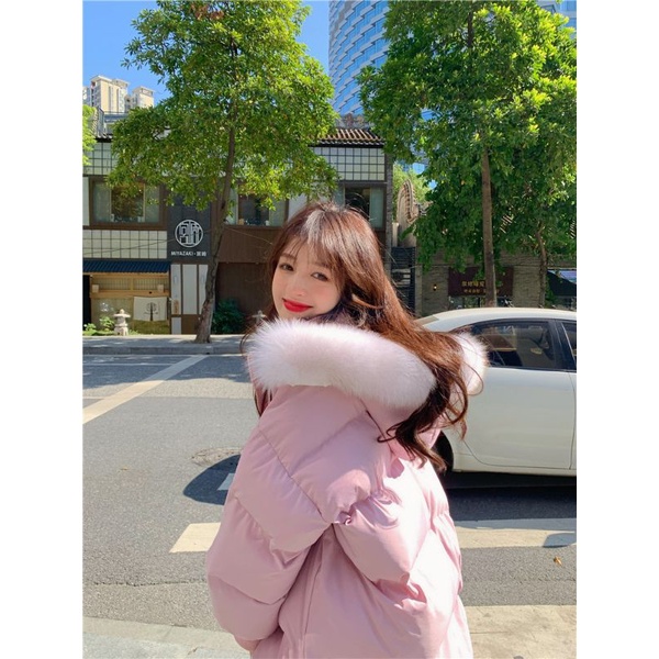 Khoác phao mũ lông