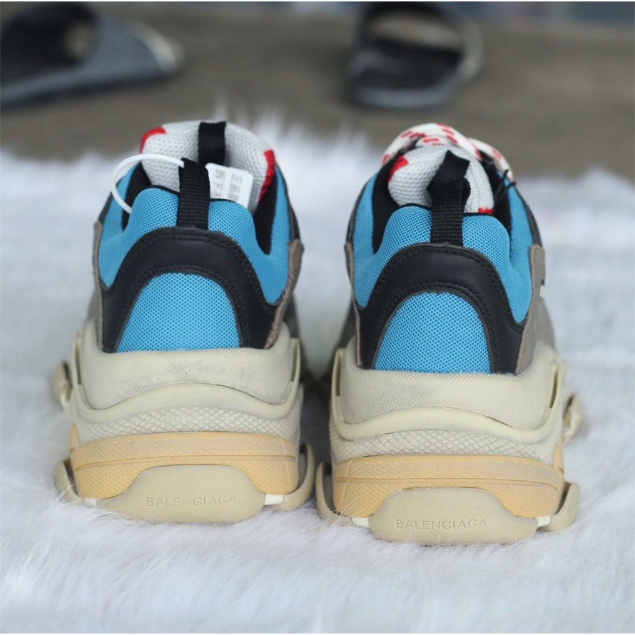 Giày Thể Thao Nam Nữ Giày Sneaker Triple s Xanh Đỏ