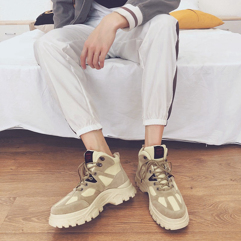 Giày boot Martin cổ cao phong cách Retro thời trang nam 2019 | BigBuy360 - bigbuy360.vn