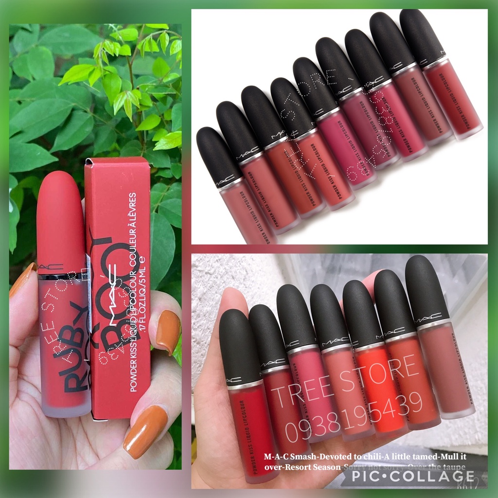 [PHÂN PHỐI CHÍNH HÃNG] Son kem lì MAC Powder Kiss Liquid Lip Colour