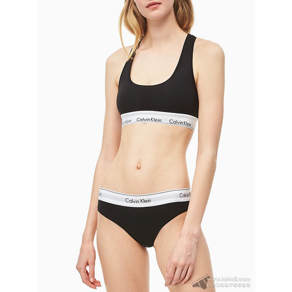 [CHÍNH HÃNG] Quần lót nữ Calvin Klein F3787 Modern Cotton Modal Bikini Black