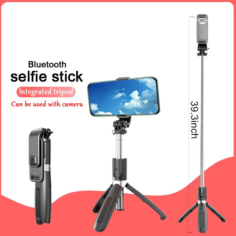 4 In1 Bluetooth không dây Selfie Stick Chân máy có thể gập lại & Monepads phổ biến cho điện thoại thông minh và máy ảnh hành động thể thao | BigBuy360 - bigbuy360.vn