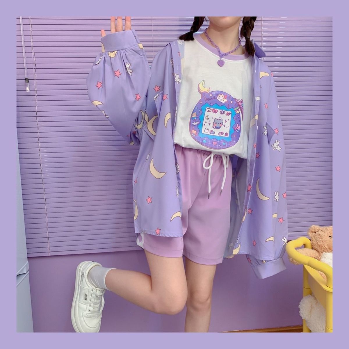 Phong cách Hàn Quốc Áo sơ mi nữ Kawaii Mùa thu Thời trang JK Áo blouse Nữ dài tay Loose dễ thương Áo sơ mi cài nút Đầu quá khổ